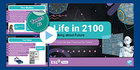 ESL Daily Routine Speaking Activity PPT [Teens, A2]