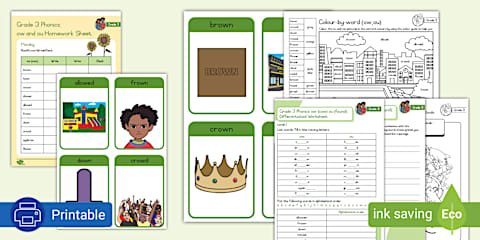 Grade 3 Phonics - Term 2 - Termly Assessment - Activity Pack (CAPS Aligned)