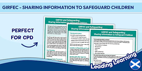 Gifec Building GIRFEC - Safeguarding in Scottish Schools Poster