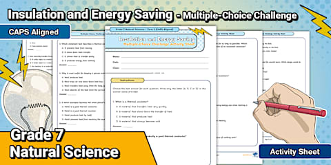 Natural Science - Grade 7 - Insulation and Energy Saving - Energy Smart ...