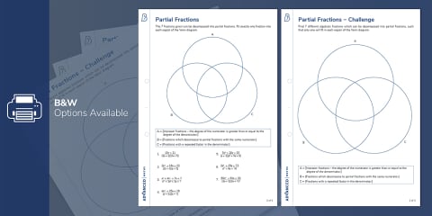 Partial Fractions Resource Pack
