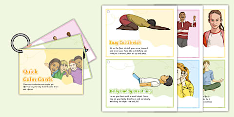 EYFS Calming Activity Ideas Cards