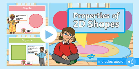 Properties of 2D and 3D Shapes PowerPoint