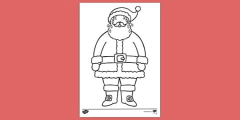 Describe a Santa Claus Photo Worksheet