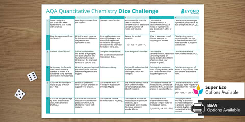 AQA Atomic Structure and the Periodic Table Revision Game