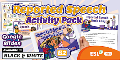 Reported Speech ESL Lesson [Teens, B1]