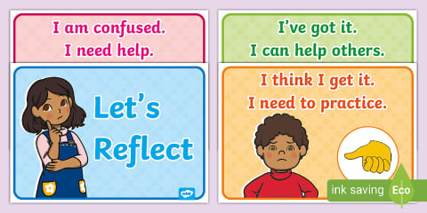 Visible Learning Reflection Traffic Lights Display Posters