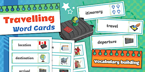 Holiday & Travel Topic Word Cards