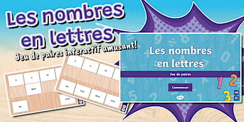 Activités de paires : Lire et écrire les nombres en lettres de 0 à 100