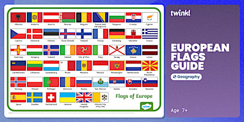 Countries of the World with Flags Flashcards