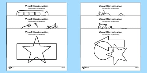 Visual Perception Copy the Shapes Worksheet