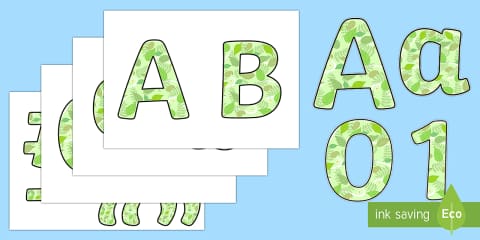 New Zealand Native Botanical Display Lettering