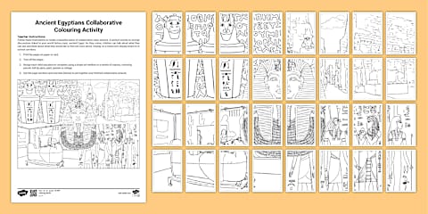 Ancient Sumer Era Cut and Stick Sequencing Activity
