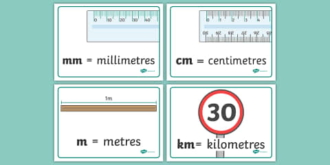 Year 2 Length and Height Maths Definition Posters