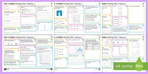 Year 4 Autumn 2 Maths Activity Mats