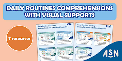 Getting Ready for School Reading Comprehension with Visual Supports