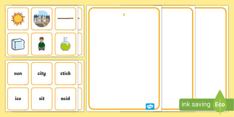 F Sorting Activity 'f' Sound Family Word Sorting Activity Pack