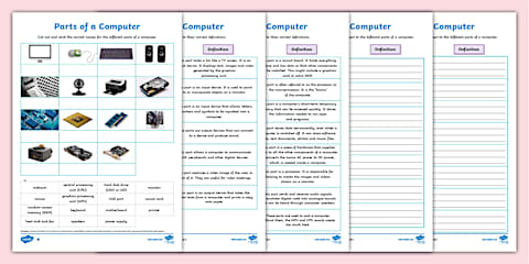 KS2 Parts of a Computer Fact File