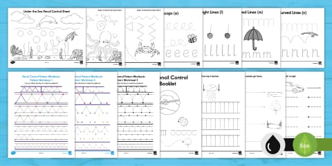 Under the Sea Pencil Control Booklet