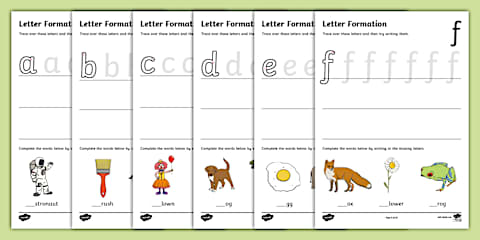 Handwriting Worksheets Letter Formation