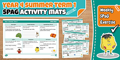 Year 4 Spring Term 1 SPaG Activity Mats