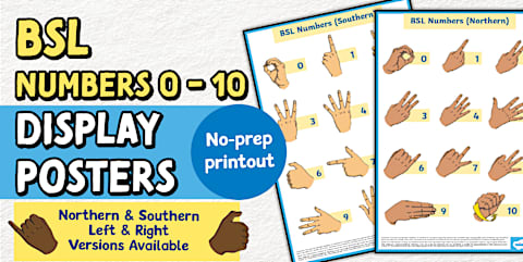 BSL Numbers Resource Pack
