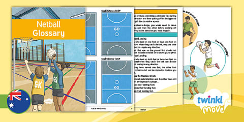 Positions on a Netball Court Worksheet