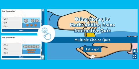 Using Money in Math: Identify the Coin Interactive Math Mat Activity