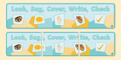Look Say Cover Write Check Bookmarks - Look Say Cover Write Check ...