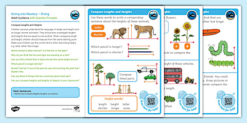 Year 1 Length and Height Diving into Mastery Maths Overview