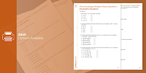 Parametric Differentiation Question and Example Pack