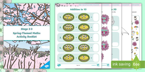 Stage 3-4 Spring-Themed Maths Activity Booklet