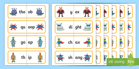 Level 2 Real and Alien Word Flashcards