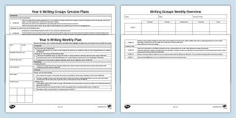 Year 2 Victorian Curriculum Guided Writing Session Planning Template