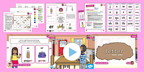 'ear' Phonics Lesson Pack - Level 3 Week 9 Lesson 1