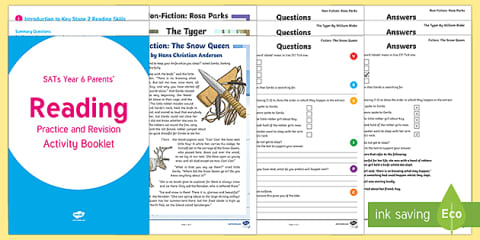 Year 6 Reading Revision Activity Mat Pack 6