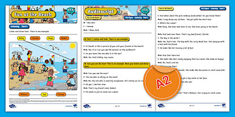 YLE Flyers - Listening Part 2 - Practice Sheet (The History Museum) [A2]