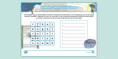 Weather Matching Dominoes Game for Learners of EAL