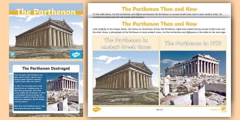 Ancient Greek Temple Labelling Activity and Fact File
