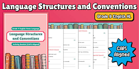 Grade 9 - English Home Language - Term 2 - Comprehension and Language