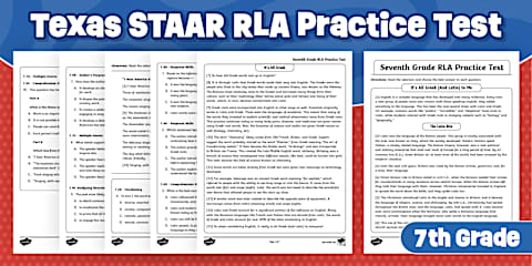 Eighth Grade RLA Practice Test | Texas STAAR Test Prep