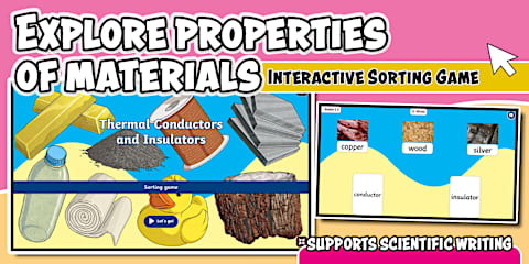 Year 2 Properties of Materials Anagram Activity Game