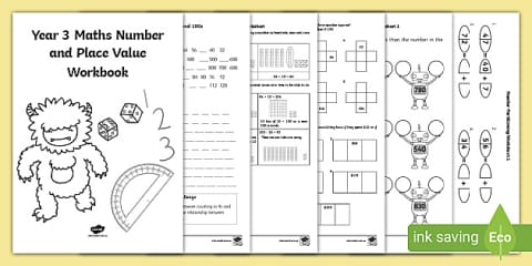 Year 3 Number and Place Value Word Mat