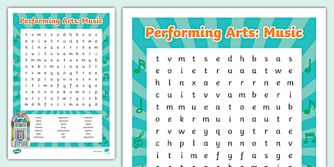 Performing Arts: Dance - Word Search