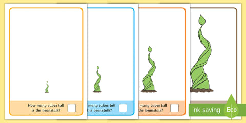 Beanstalk Fingerprint Counting Worksheet Pack