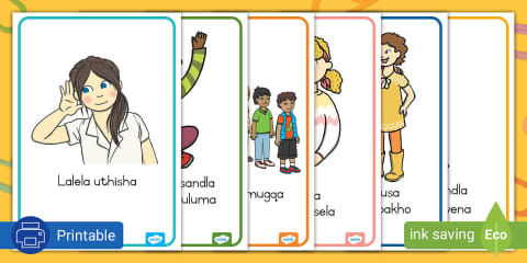 Izimo - Shapes Posters isiZulu