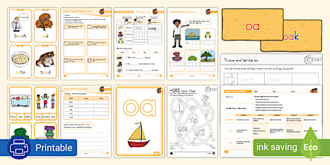 Grade 2 Phonics: oa Workbook