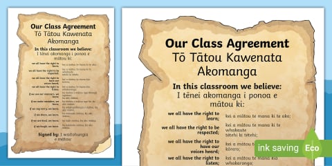 Our Classroom Agreement Display Poster