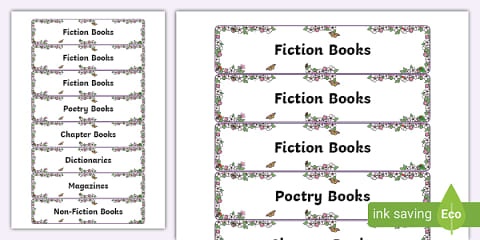 Book Corner Labels