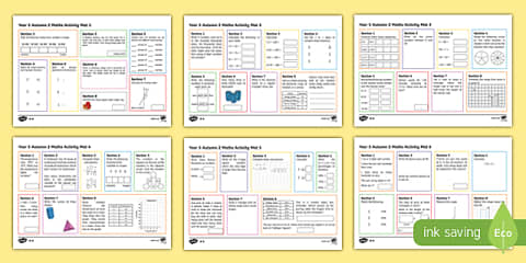 Year 5 Maths Mats Activity Pack - English